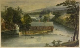 View of Barclay's Iron Works, Saugerties, New York: Study for an Engraving