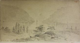 Landscape of the Hudson River; from disassembled Cummings album