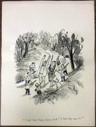 Central Park Drawings, No. 18: "I don't think they're playing at all! I think they mean it!"