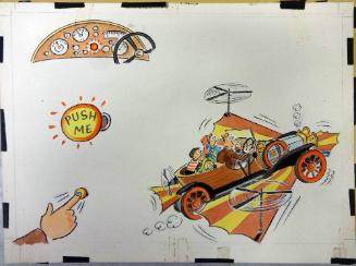 Study for pp.12–13 of "Ian Fleming's Story of Chitty Chitty Bang Bang! The Magical Car"