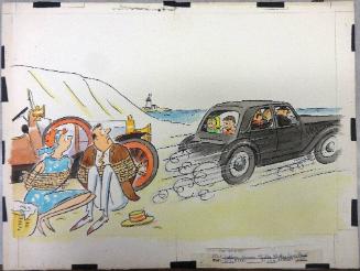 Study for pp. 42–43 of "Ian Fleming's Story of Chitty Chitty Bang Bang! The Magical Car"