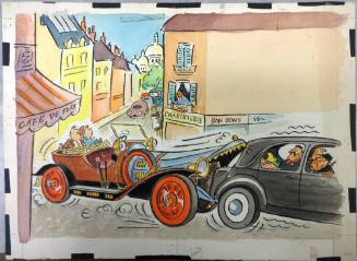 Study for pp. 50–51 of "Ian Fleming's Story of Chitty Chitty Bang Bang! The Magical Car"