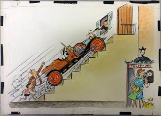 Study for pp. 54–55 of "Ian Fleming's Story of Chitty Chitty Bang Bang! The Magical Car"