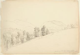 Whorllebury[?] Mountain near Schroon Lake, New York; from the disassembled "Schroon Lake Sketchbook"