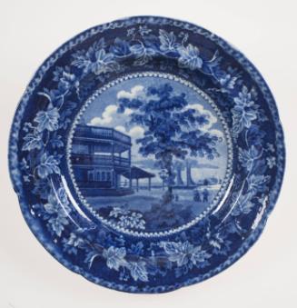 New York Battery and Flagstaff Pavilion plate