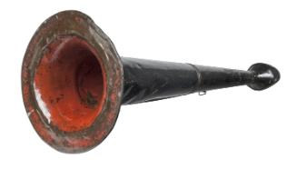 Firemen’s trumpet used by Zophar Mills (1809–1887)
