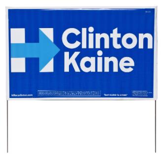 Lawn sign with display stand