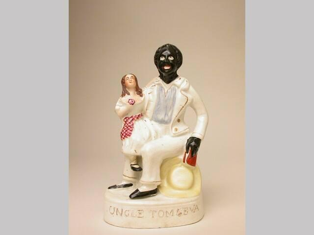 Figural group of Uncle Tom and Eva