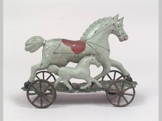 Pull toy (horse with foal)