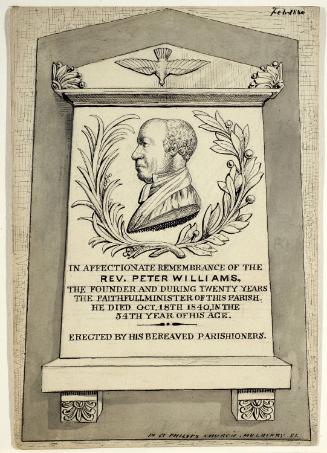 Memorial Plaque to Reverend Peter Williams, St. Philip's Protestant Church,  New York City