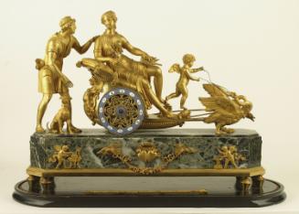 "The Chariot of Venus" mantle clock