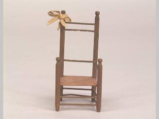 High-back chair w/ribbon