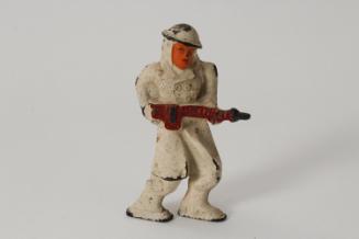 Ski trooper with automatic weapon