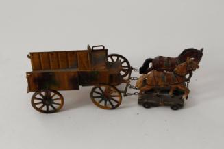 Horse drawn military wagon 