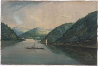 View Near Fort Montgomery, New York: Preparatory Study for Plate 18 of "The Hudson River PortFolio"