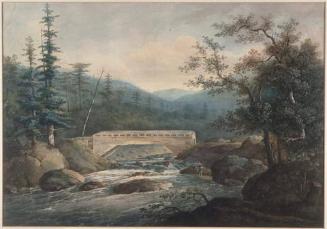 Landscape with Covered Bridge Across the Sacandaga River, Hadley, New York