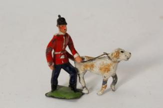 British soldier with dog