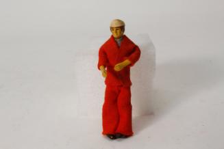 Seventies dollhouse figure male