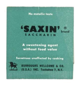 Grossinger’s saccharin tablets