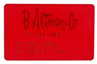 B. Altman & Co. charge card