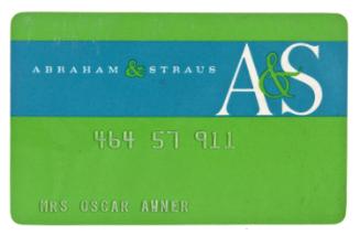 Abraham & Straus charge card