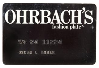 Ohrbach's charge card