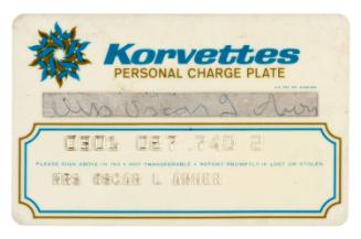 E. J. Korvette charge card