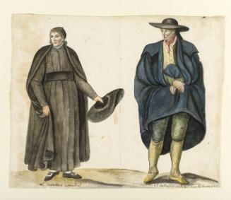 Spanish Chaplain and Catalan Laborer, after an Unknown Source
