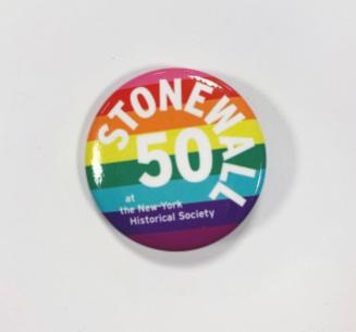 Stonewall 50 at the New-York Historical Society pin-back button