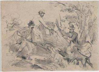 General Sherman's Troops Shooting Bloodhounds