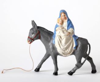 Mary and Jesus on donkey