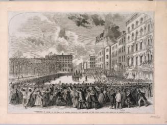 Presentation of Colors to the Twentieth U.S. Colored Infantry, Colonel N. B. Bartram, at the Union League Club House, New York, March 5, 1864