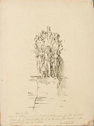 "Washington as Commander-in-Chief": Design for a Proposed Statuary Group, Washington Memorial Arch, New York City