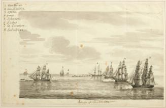 “‘Constitutions’ Escape from the British Squadron after a Chase of Sixty Hours”: Preparatory Study for the Engraving