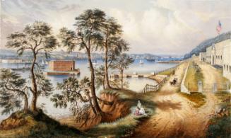 Staten Island and the Narrows from Fort Hamilton, New York: Study for a Lithograph