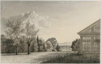 The End of the Greenhouse, Highwood, Weehawken Heights, New Jersey, Looking toward the Elysian Fields and Castle Point, Hoboken, with a View of Staten Island, New York