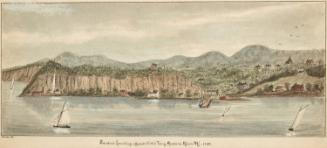 View of Sneden's Landing from Dobbs Ferry, New York