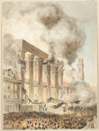 Burning of the Bowery Theatre, New York City