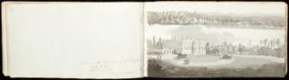 Sketchbook with 50 Folios, 6 blank, and endpapers (Views of the Lake Champlain Region, Vermont, New York City, New Jersey, Philadelphia, the Delaware River, and Washington, D.C.)