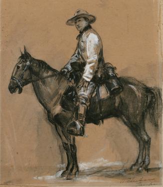 Volunteer Cavalryman on Horseback