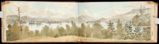 Lake George and islands from the point of land under Frenchmens Mountain, 29th July 1816 (37 ve…