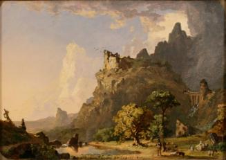 Italian Landscape near Rome: Study for "Mountain Stream"