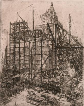 Building with Steel, Paramount Building on Broadway between 43rd to 44th Streets 1926