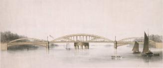 Harlem Bridge Now Being Erected across the Harlem River at the Terminus of the Third Avenue, New York