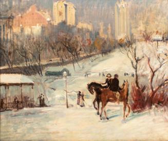 Horseback Riders in Central Park, Winter