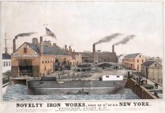 Novelty Iron works, Foot of 12th St. E.R. New York. Stillman, Allen & Co., Iron Founders, Steam Engine and General Machinery Manufacturers, foot of 12th Street, East River, New York,