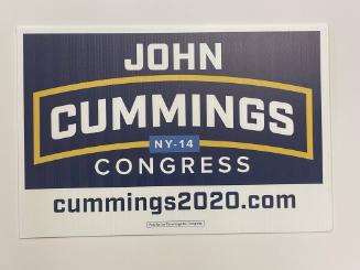 John Cummings for Congress Yard Sign
