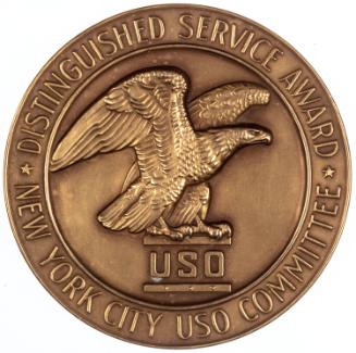 USO Distinguished Service Award Medal presented to Bob Hope