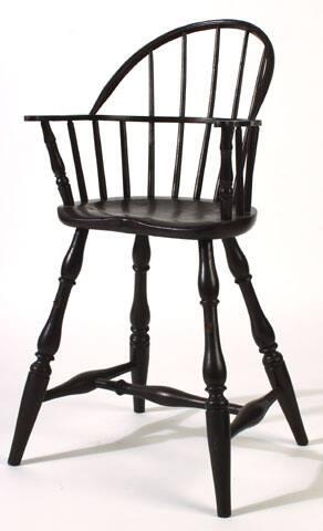 Sack-back Windsor high chair