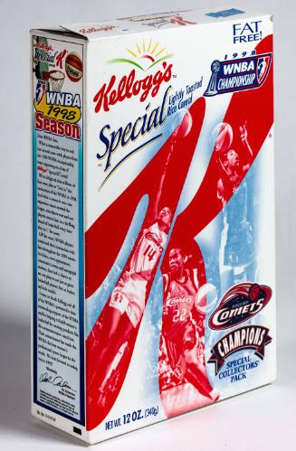 Special K cereal box featuring the Houston Comets